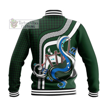 Graham Tartan Baseball Jacket with Epic Bagpipe Style