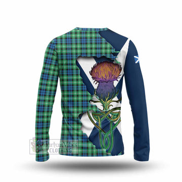 Graham Tartan Family Crest Long Sleeve T-Shirt Scottish Thistle Celtic Inspired - Tartan Vibes Clothing