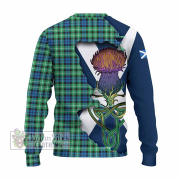 Graham Tartan Family Crest Knitted Sweater Scottish Thistle Celtic Inspired - Tartan Vibes Clothing