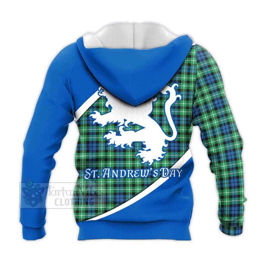 Tartan Vibes Clothing Graham Family Crest Tartan Knitted Hoodie Celebrate Saint Andrew's Day in Style