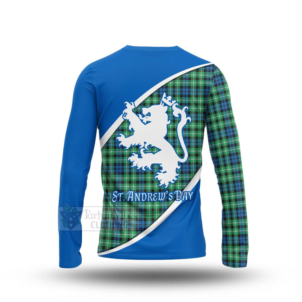 Tartan Vibes Clothing Graham Family Crest Tartan Long Sleeve T-Shirt Celebrate Saint Andrew's Day in Style