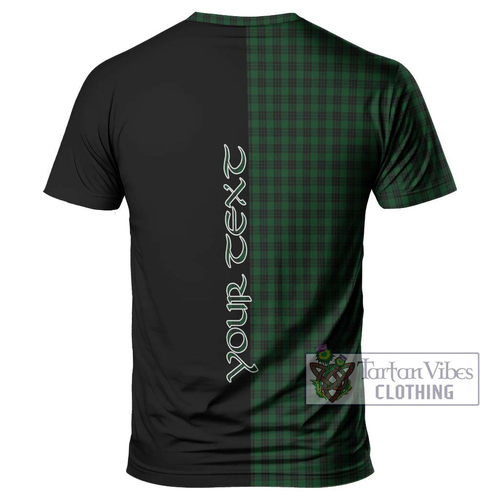 Graham Tartan T-Shirt with Family Crest and Half Of Me Style - Tartanvibesclothing Shop