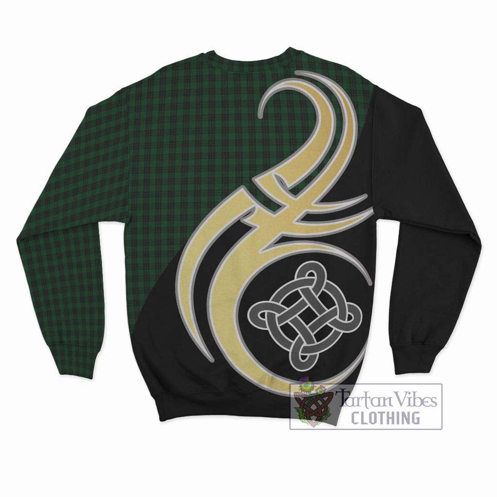 Graham Tartan Sweatshirt with Family Crest and Celtic Symbol Style - Tartan Vibes Clothing