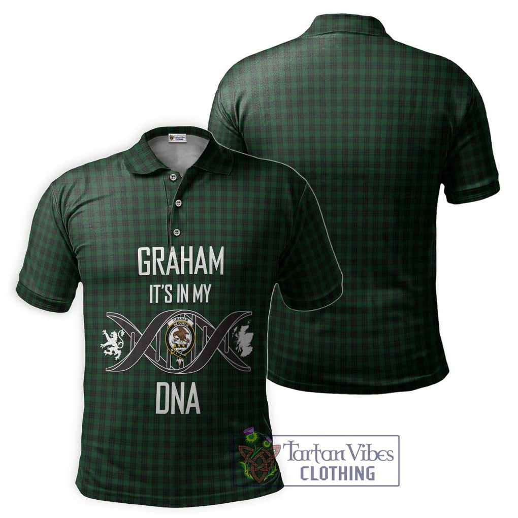 Graham Tartan Polo Shirt with Family Crest DNA In Me Style - Tartanvibesclothing Shop