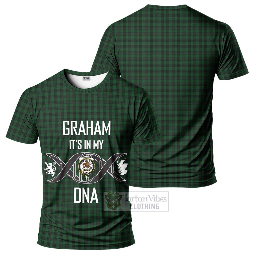 Graham Tartan T-Shirt with Family Crest DNA In Me Style - Tartan Vibes Clothing