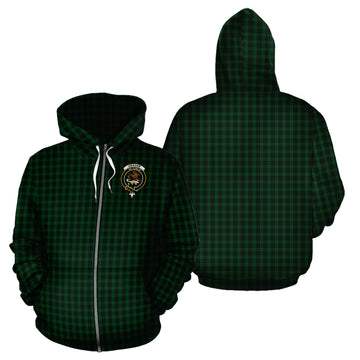 Graham Tartan Hoodie with Family Crest