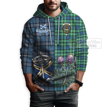 Graham Tartan Hoodie Happy St. Andrew's Day Half Tartan Style