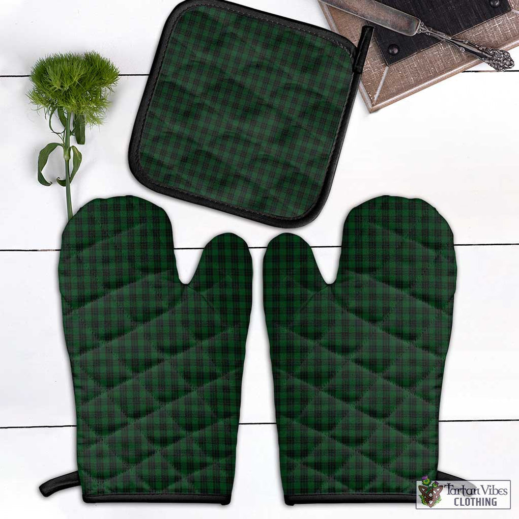 Graham Tartan Combo Oven Mitt & Pot-Holder Black - Tartan Vibes Clothing