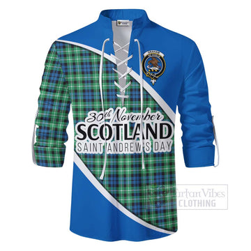 Graham Family Crest Tartan Ghillie Kilt Shirt Celebrate Saint Andrew's Day in Style