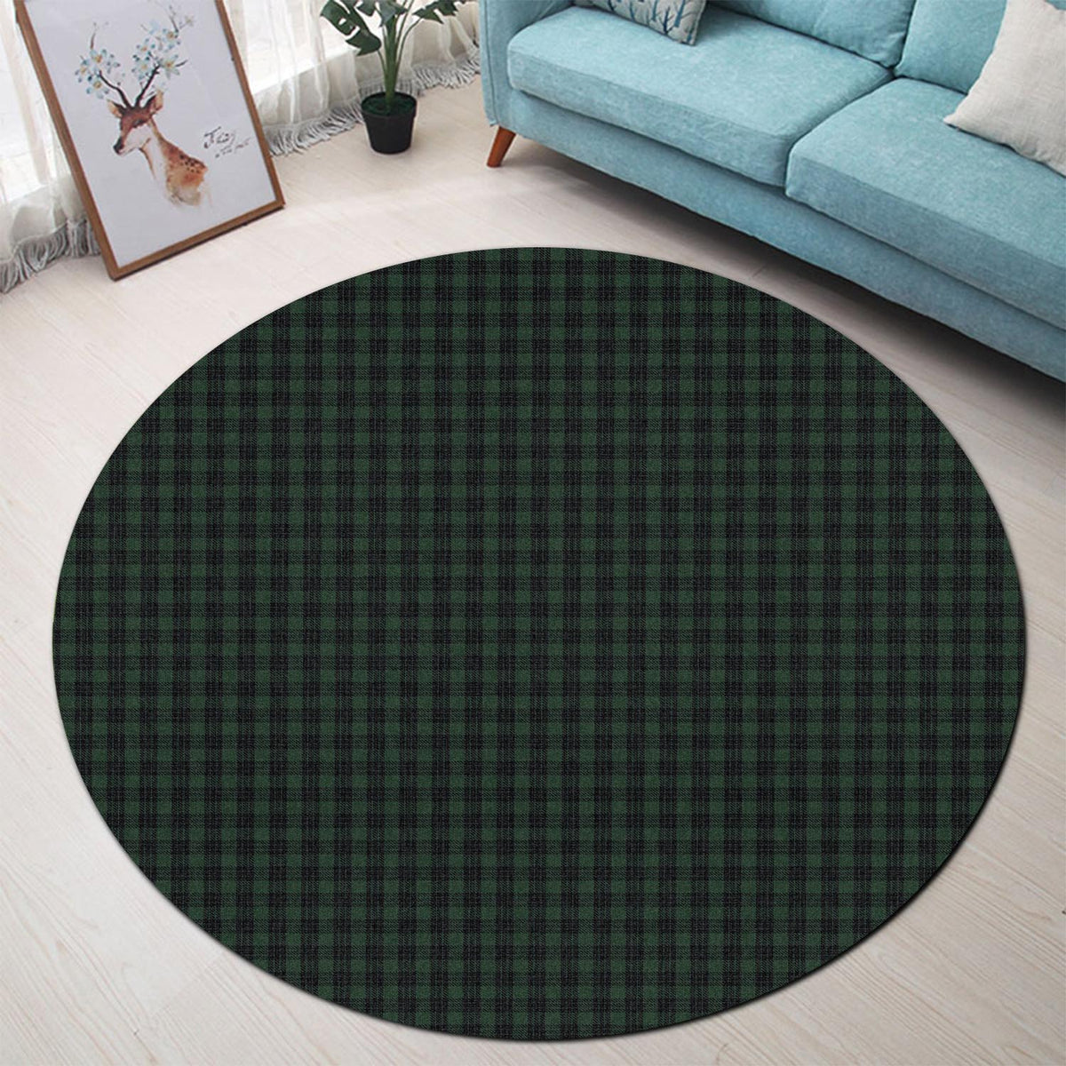 Graham Tartan Round Rug - Tartan Vibes Clothing