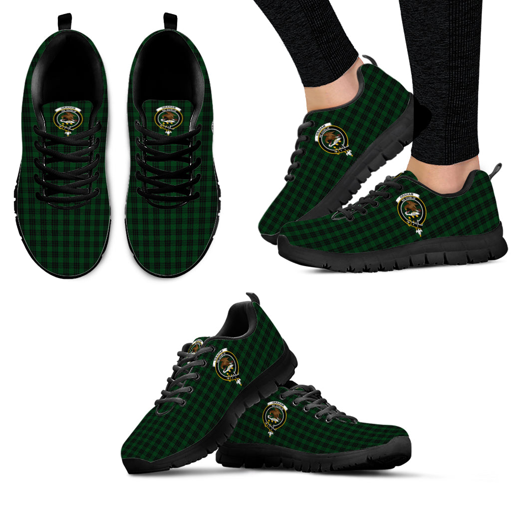 Graham Tartan Sneakers with Family Crest - Tartan Vibes Clothing