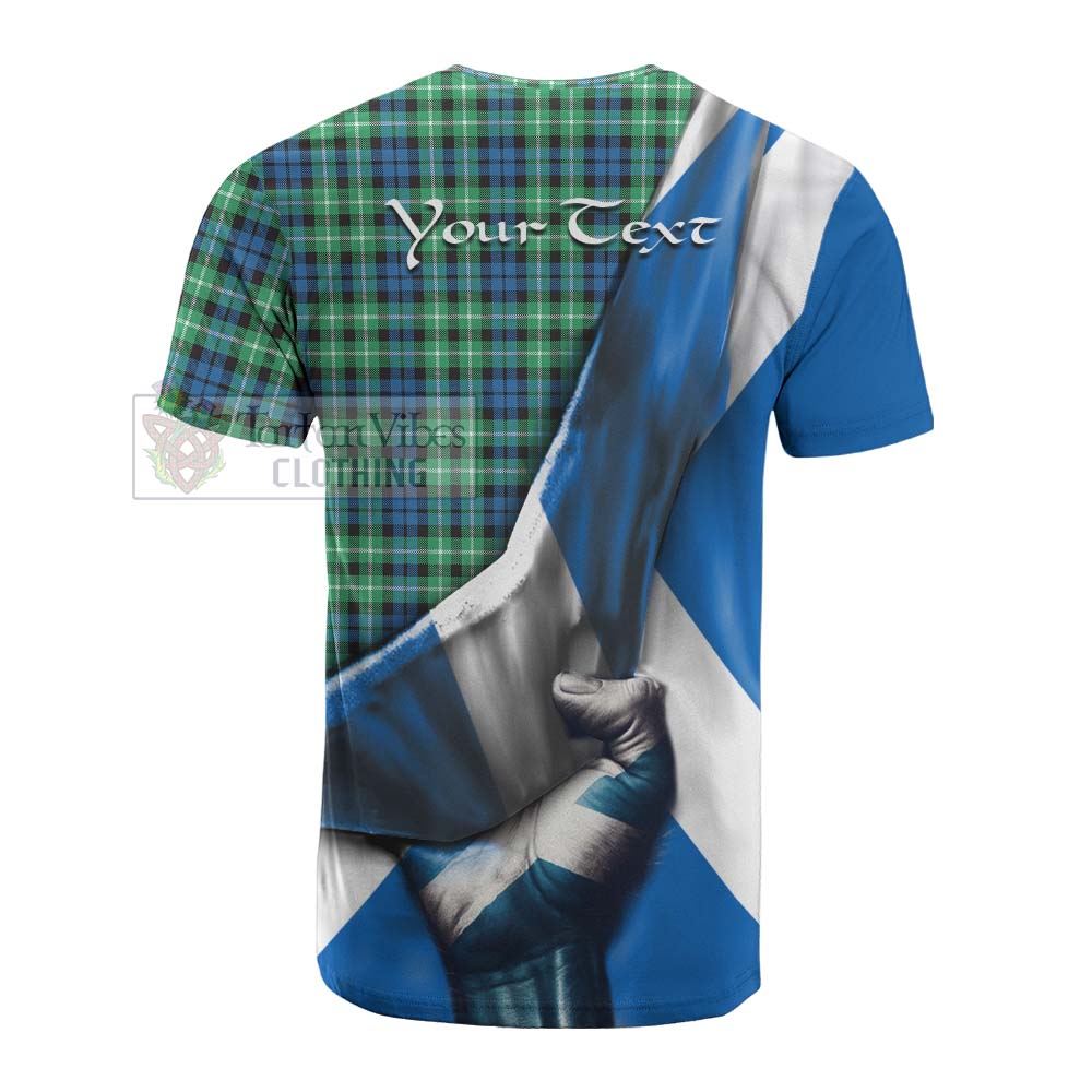 Tartan Vibes Clothing Graham Tartan Cotton T-shirt with Family Crest Scotland Patriotic Style