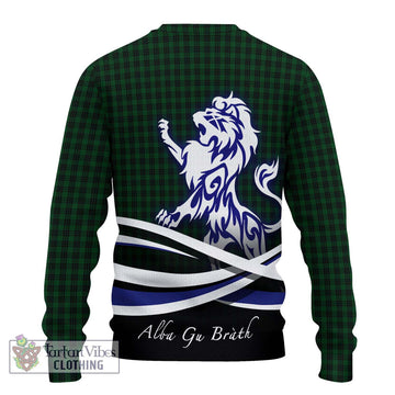 Graham Tartan Ugly Sweater with Alba Gu Brath Regal Lion Emblem