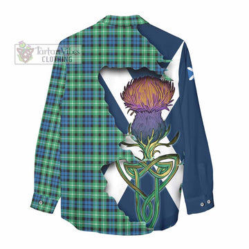 Graham Tartan Family Crest Women's Casual Shirt Scottish Thistle Celtic Inspired - Tartan Vibes Clothing
