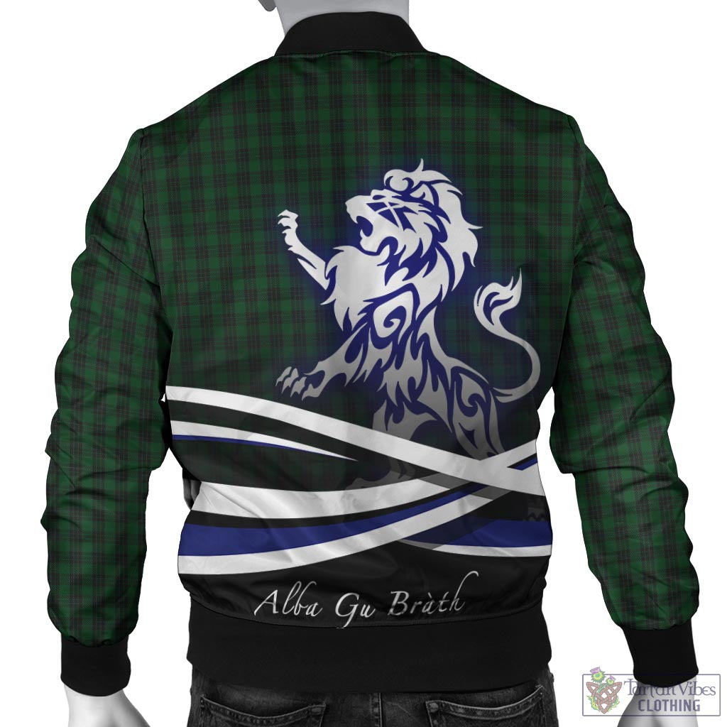 Tartan Vibes Clothing Graham Tartan Bomber Jacket with Alba Gu Brath Regal Lion Emblem