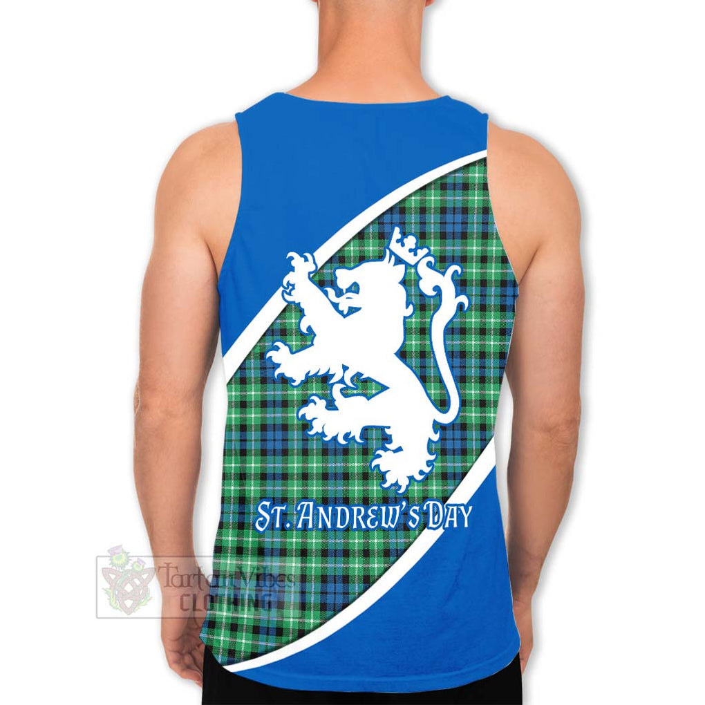 Tartan Vibes Clothing Graham Family Crest Tartan Men's Tank Top Celebrate Saint Andrew's Day in Style