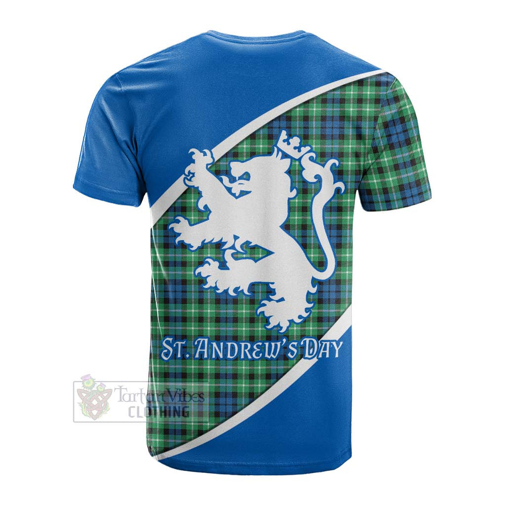 Tartan Vibes Clothing Graham Family Crest Tartan Cotton T-shirt Celebrate Saint Andrew's Day in Style