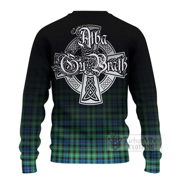 Graham Tartan Ugly Sweater Featuring Alba Gu Brath Family Crest Celtic Inspired