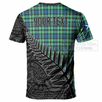 Graham Crest Tartan T-Shirt with New Zealand Silver Fern Half Style