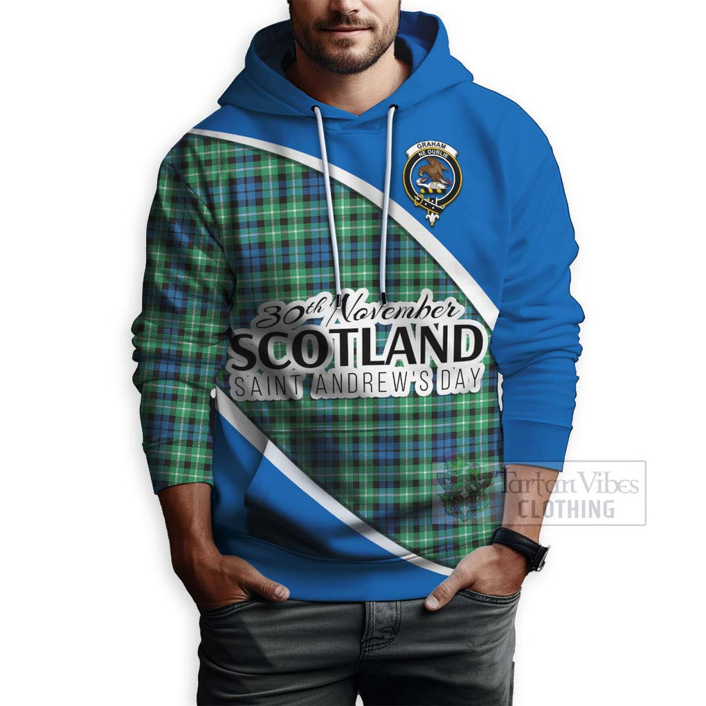 Tartan Vibes Clothing Graham Family Crest Tartan Hoodie Celebrate Saint Andrew's Day in Style