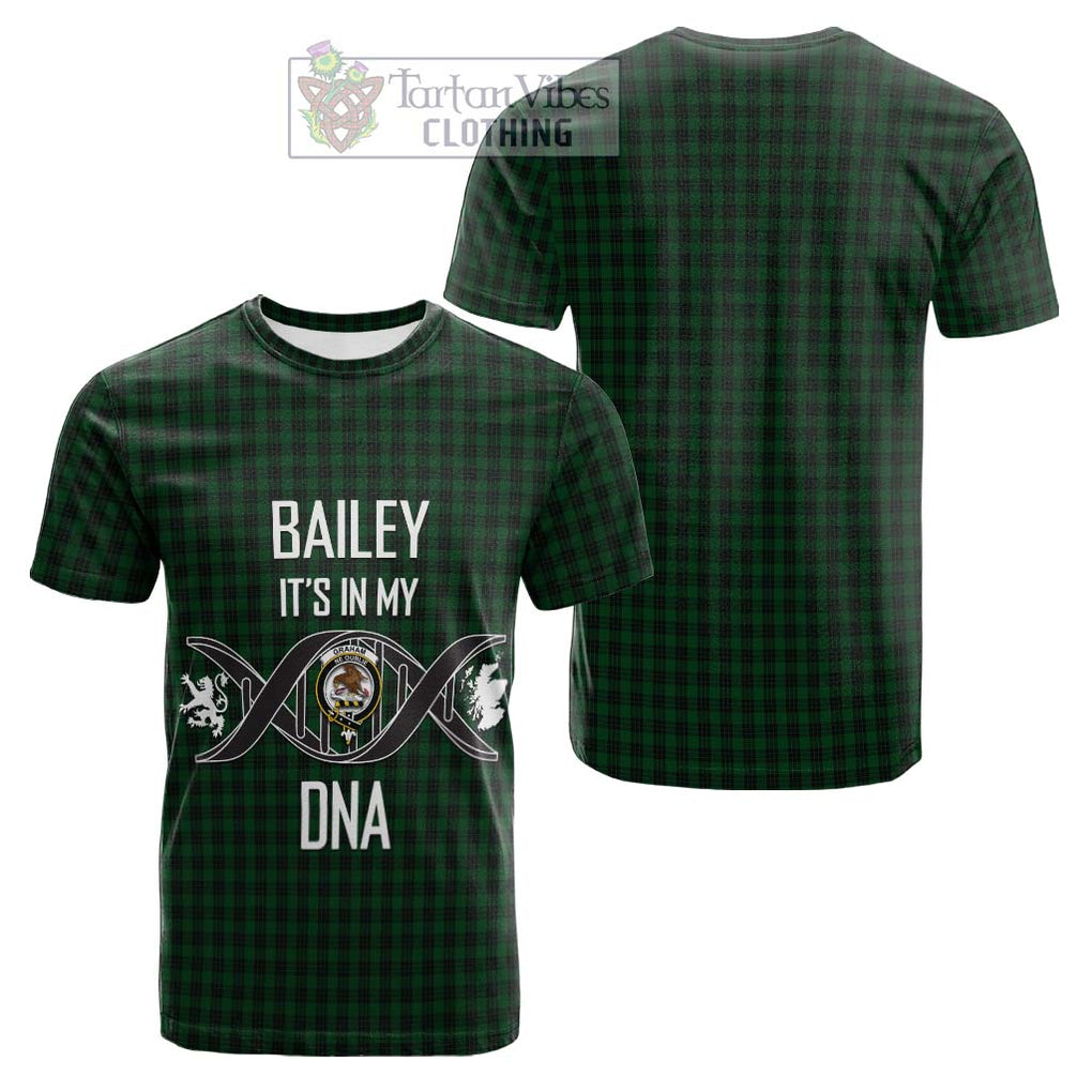 Tartan Vibes Clothing Graham Tartan Cotton T-shirt with Family Crest DNA In Me Style