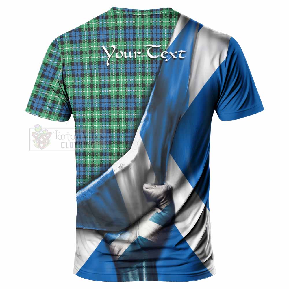 Tartan Vibes Clothing Graham Tartan T-Shirt with Family Crest Scotland Patriotic Style