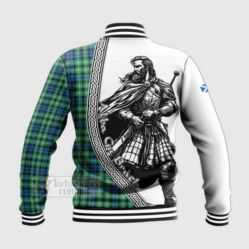 Graham Tartan Clan Crest Baseball Jacket with Highlander Warrior Celtic Style