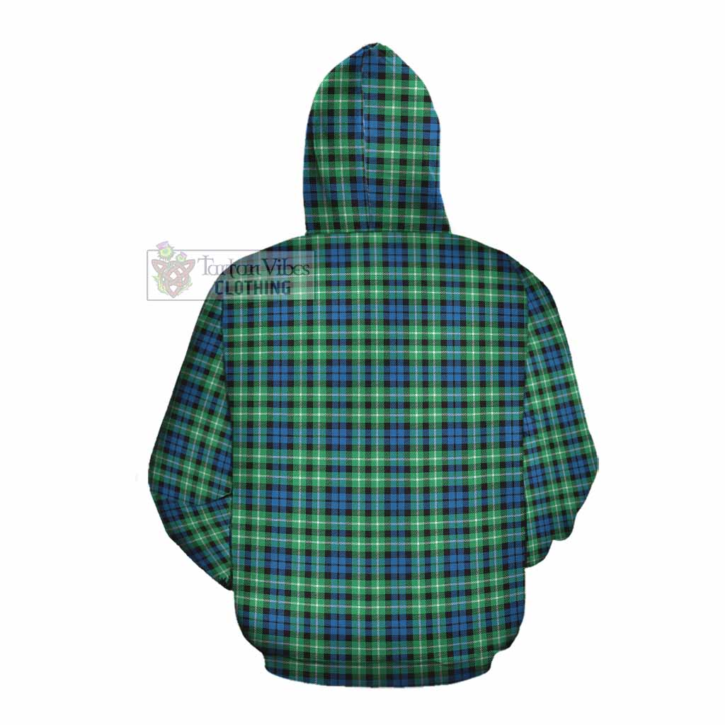 Tartan Vibes Clothing Graham Tartan Cotton Hoodie with Family Crest DNA In Me Style