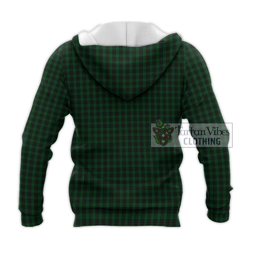 Graham Tartan Knitted Hoodie with Family Crest DNA In Me Style - Tartanvibesclothing Shop