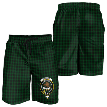 Graham Tartan Mens Shorts with Family Crest