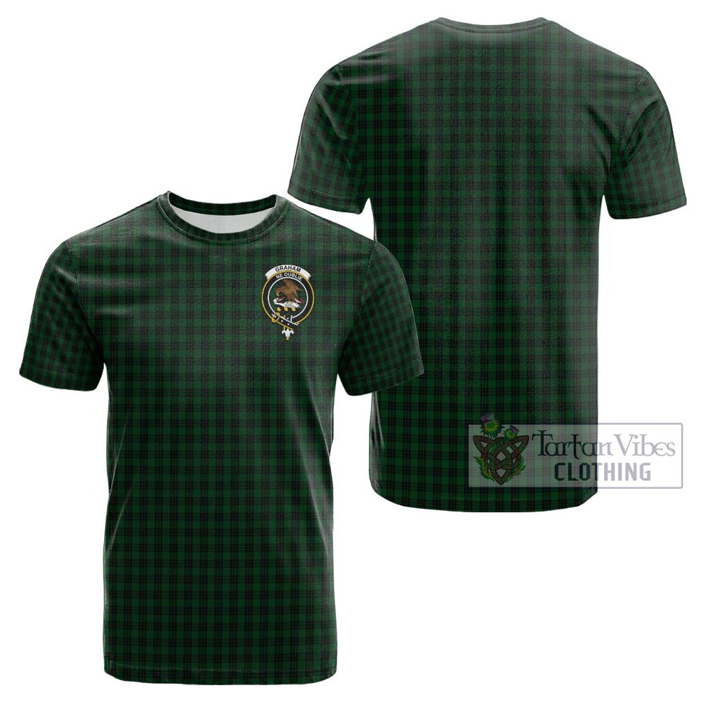 Graham Tartan Cotton T-Shirt with Family Crest Kid's Shirt - Tartanvibesclothing Shop