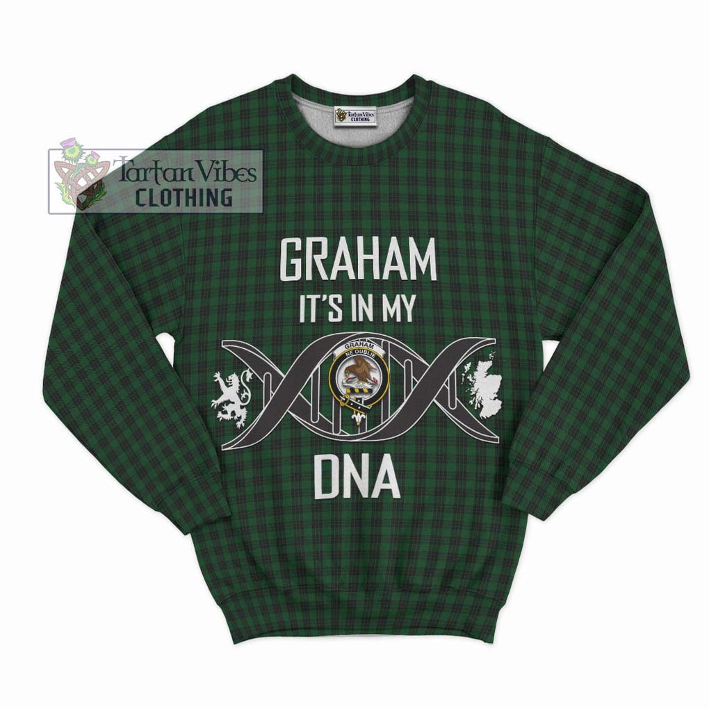 Graham Tartan Sweatshirt with Family Crest DNA In Me Style - Tartanvibesclothing Shop