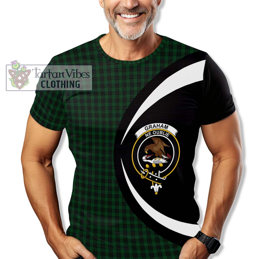 Tartan Vibes Clothing Graham Tartan T-Shirt with Family Crest Circle Style