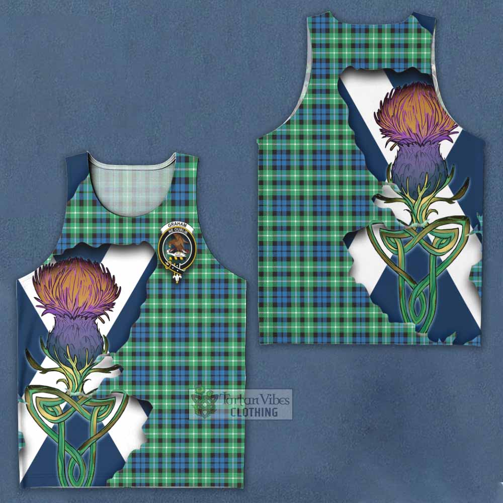 Graham Tartan Family Crest Men's Tank Top Scottish Thistle Celtic Inspired - Tartan Vibes Clothing