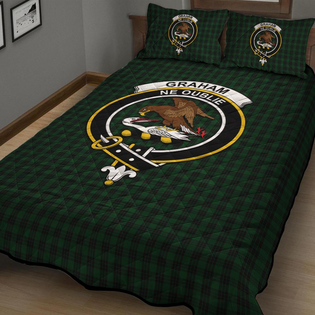 Graham Tartan Quilt Bed Set with Family Crest - Tartan Vibes Clothing