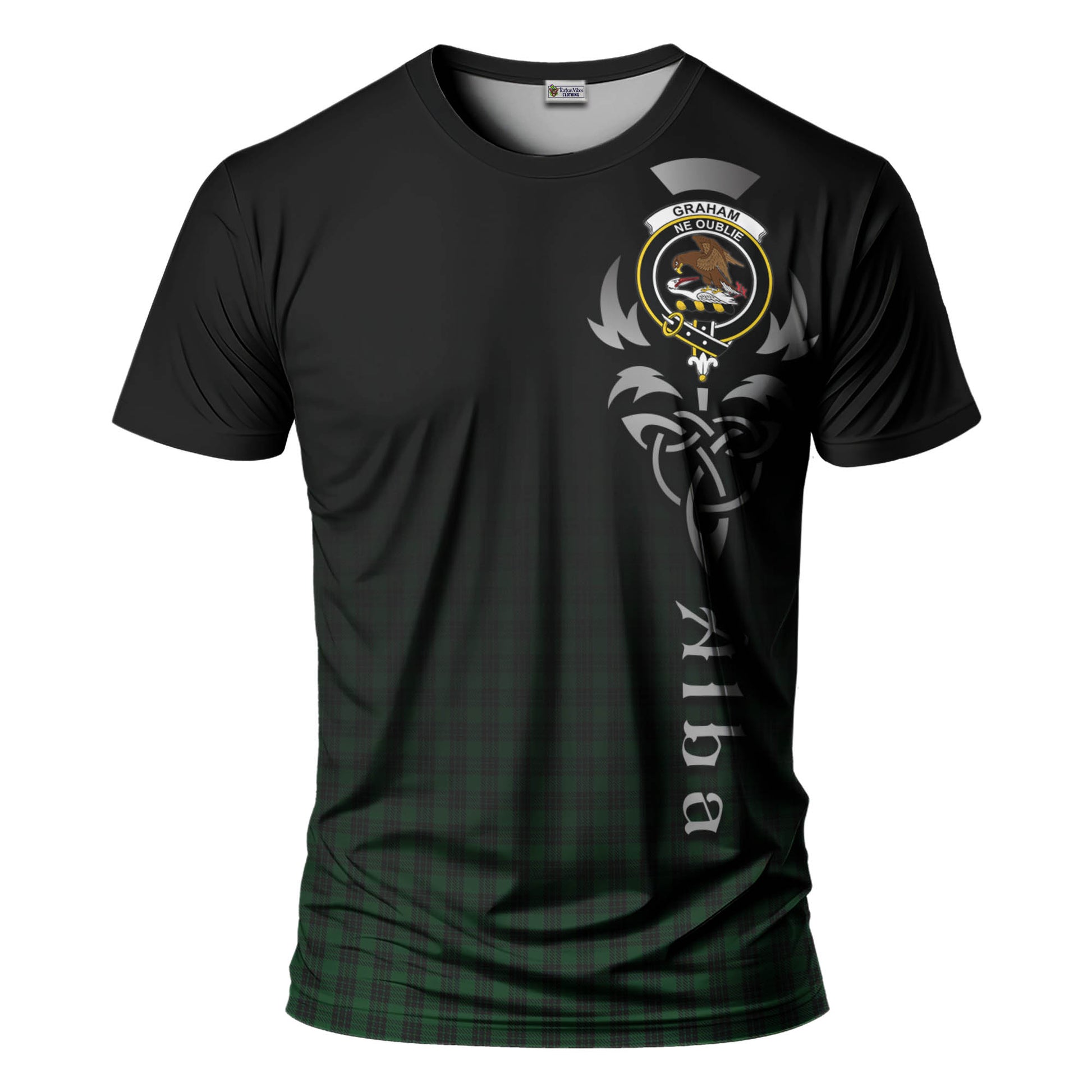 Tartan Vibes Clothing Graham Tartan T-Shirt Featuring Alba Gu Brath Family Crest Celtic Inspired