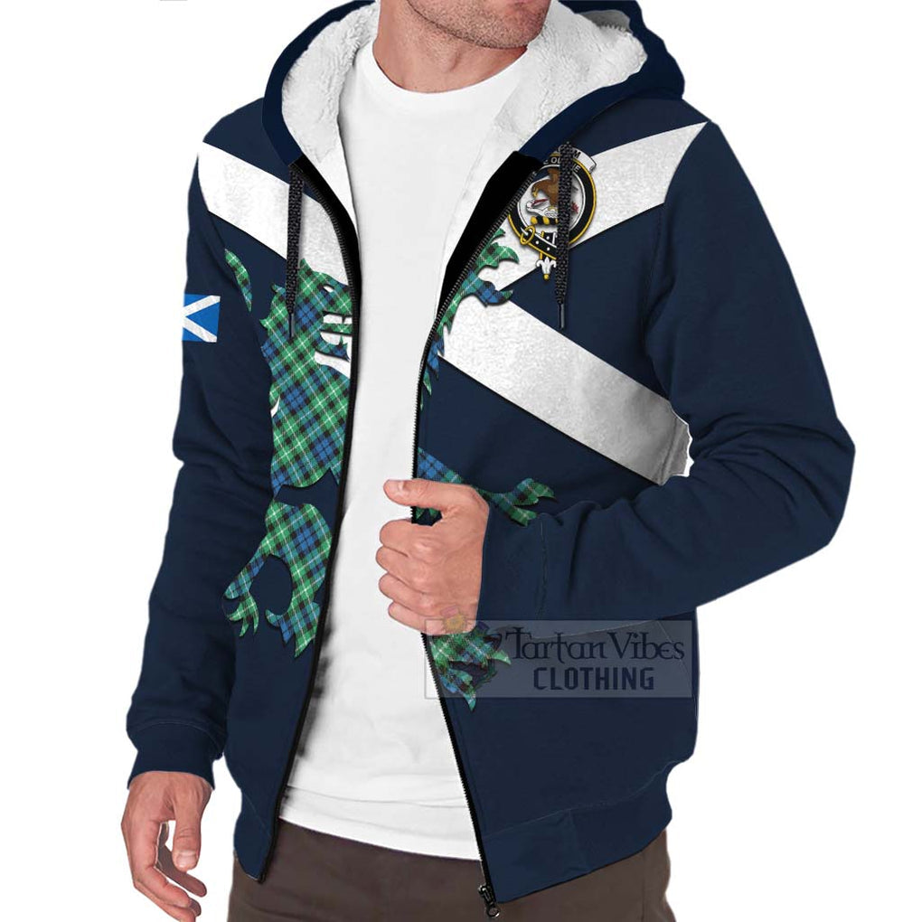 Tartan Vibes Clothing Graham Tartan Lion Rampant Sherpa Hoodie – Proudly Display Your Heritage with Alba Gu Brath and Clan Name