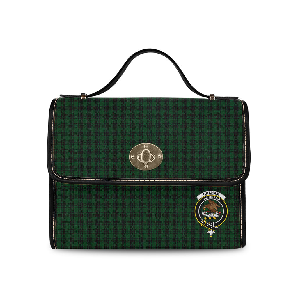 graham-tartan-leather-strap-waterproof-canvas-bag-with-family-crest