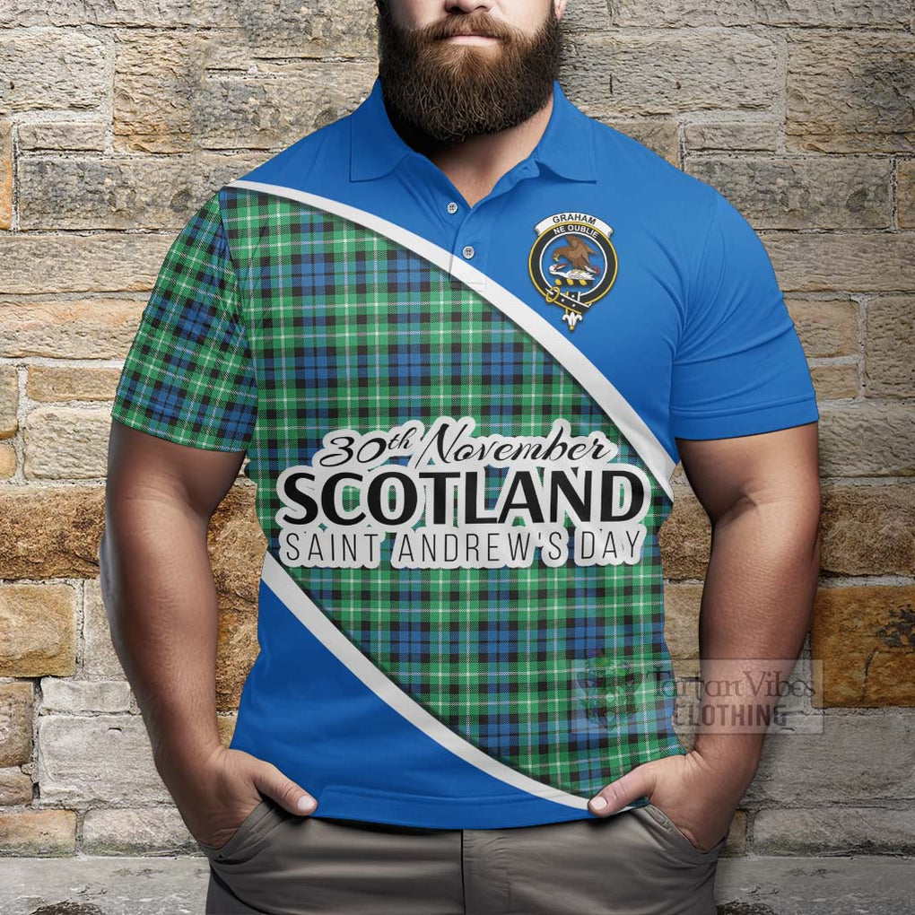 Tartan Vibes Clothing Graham Family Crest Tartan Polo Shirt Celebrate Saint Andrew's Day in Style