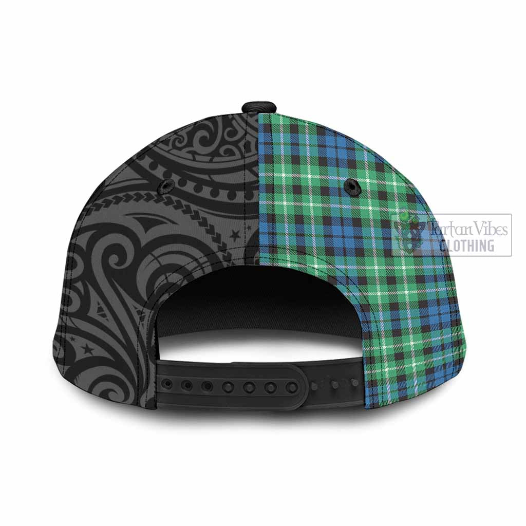 Tartan Vibes Clothing Graham Tartan Classic Cap with New Zealand Silver Fern Half Style