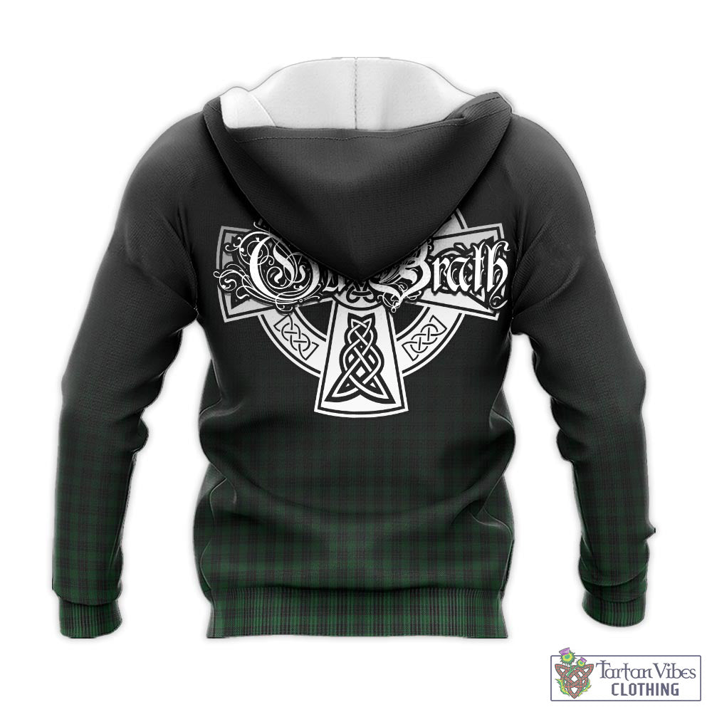 Tartan Vibes Clothing Graham Tartan Knitted Hoodie Featuring Alba Gu Brath Family Crest Celtic Inspired