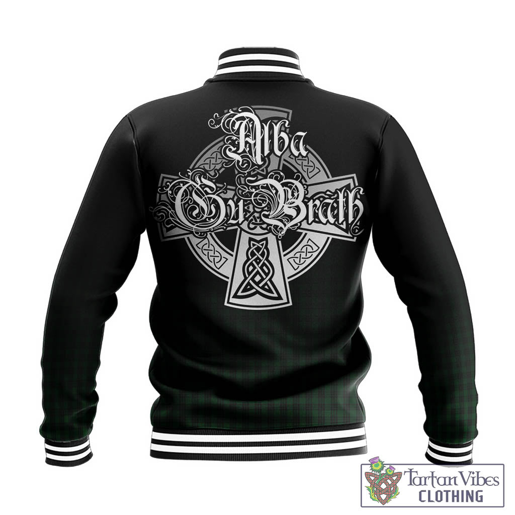 Tartan Vibes Clothing Graham Tartan Baseball Jacket Featuring Alba Gu Brath Family Crest Celtic Inspired