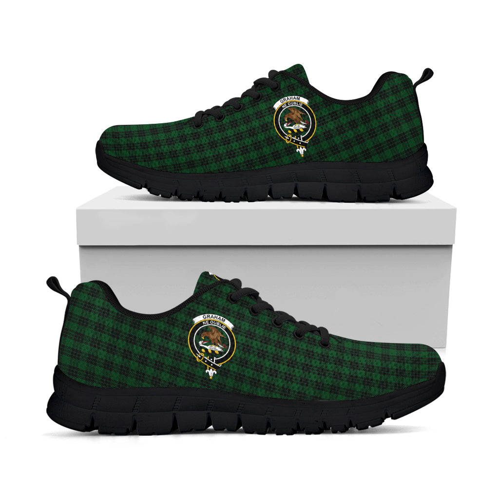 Graham Tartan Sneakers with Family Crest - Tartan Vibes Clothing