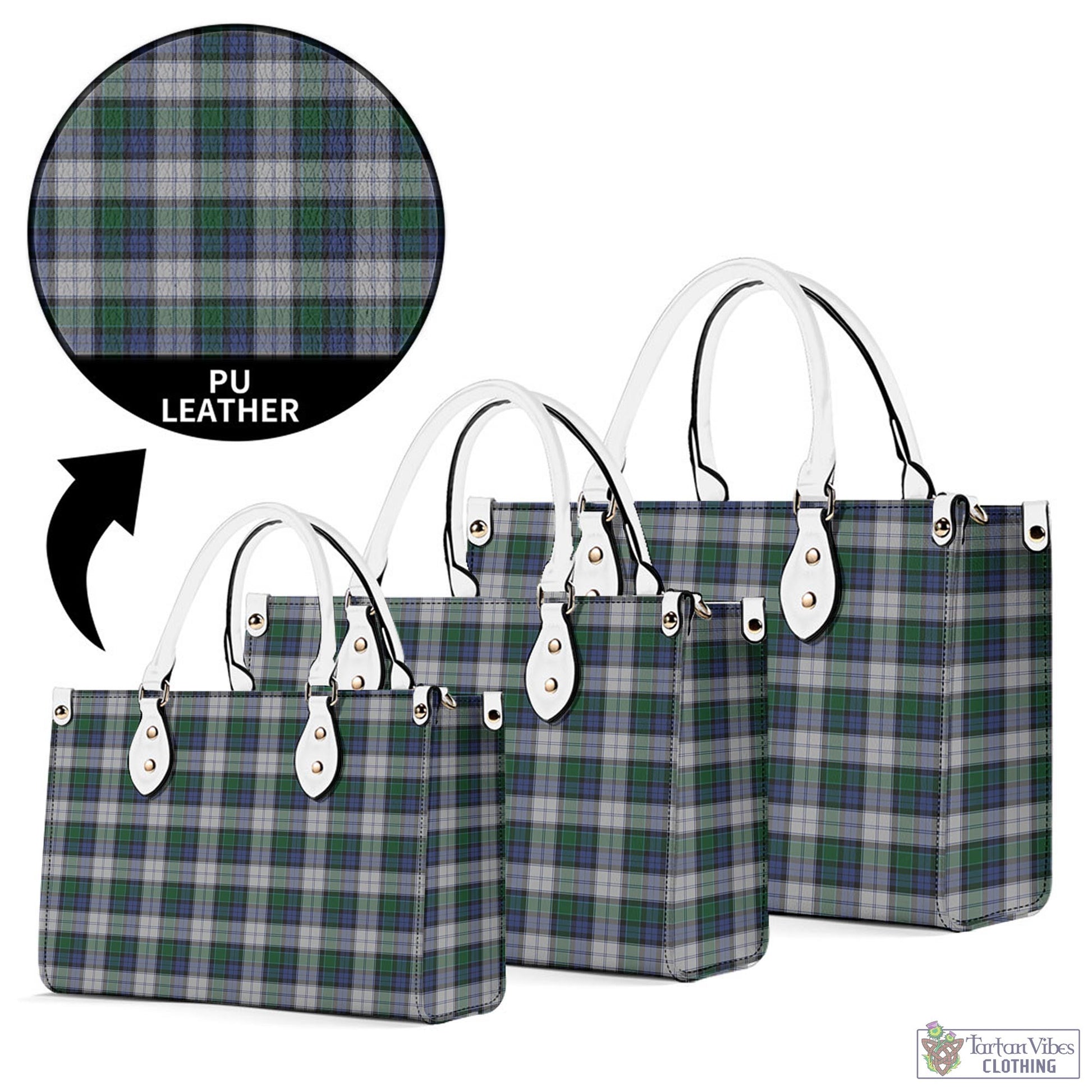 Tartan Vibes Clothing Graham Dress Tartan Luxury Leather Handbags