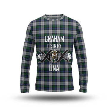 Graham Dress Tartan Long Sleeve T-Shirt with Family Crest DNA In Me Style