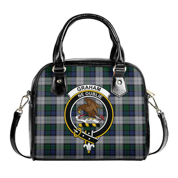 Graham Dress Tartan Shoulder Handbags with Family Crest