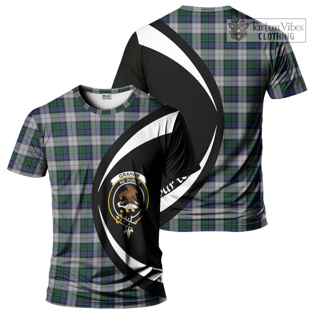 Tartan Vibes Clothing Graham Dress Tartan T-Shirt with Family Crest Circle Style