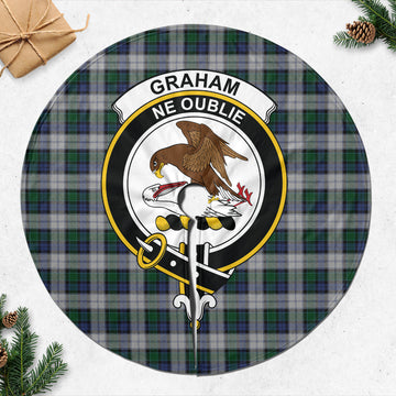 Graham Dress Tartan Christmas Tree Skirt with Family Crest