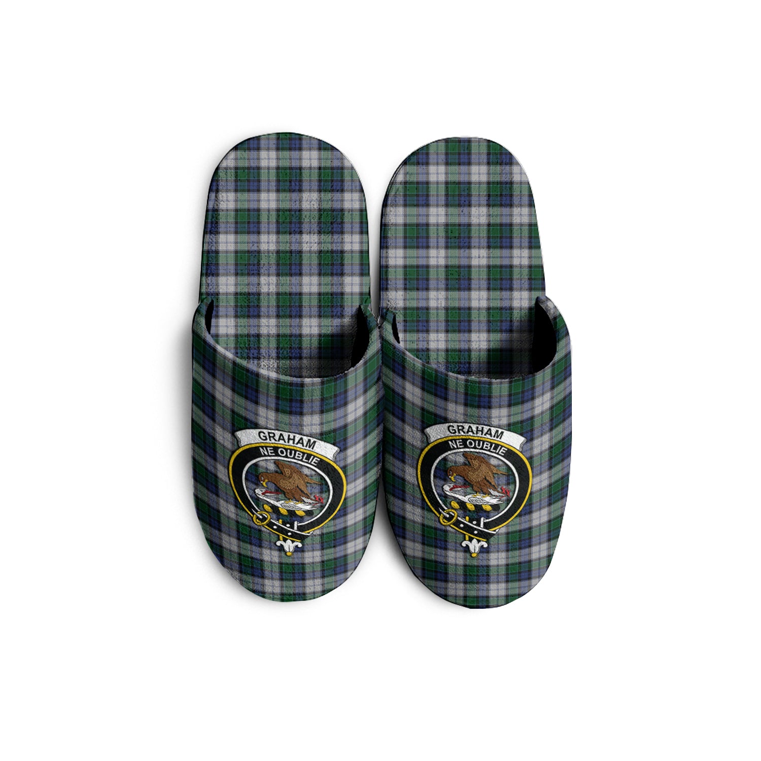 Graham Dress Tartan Home Slippers with Family Crest - Tartanvibesclothing