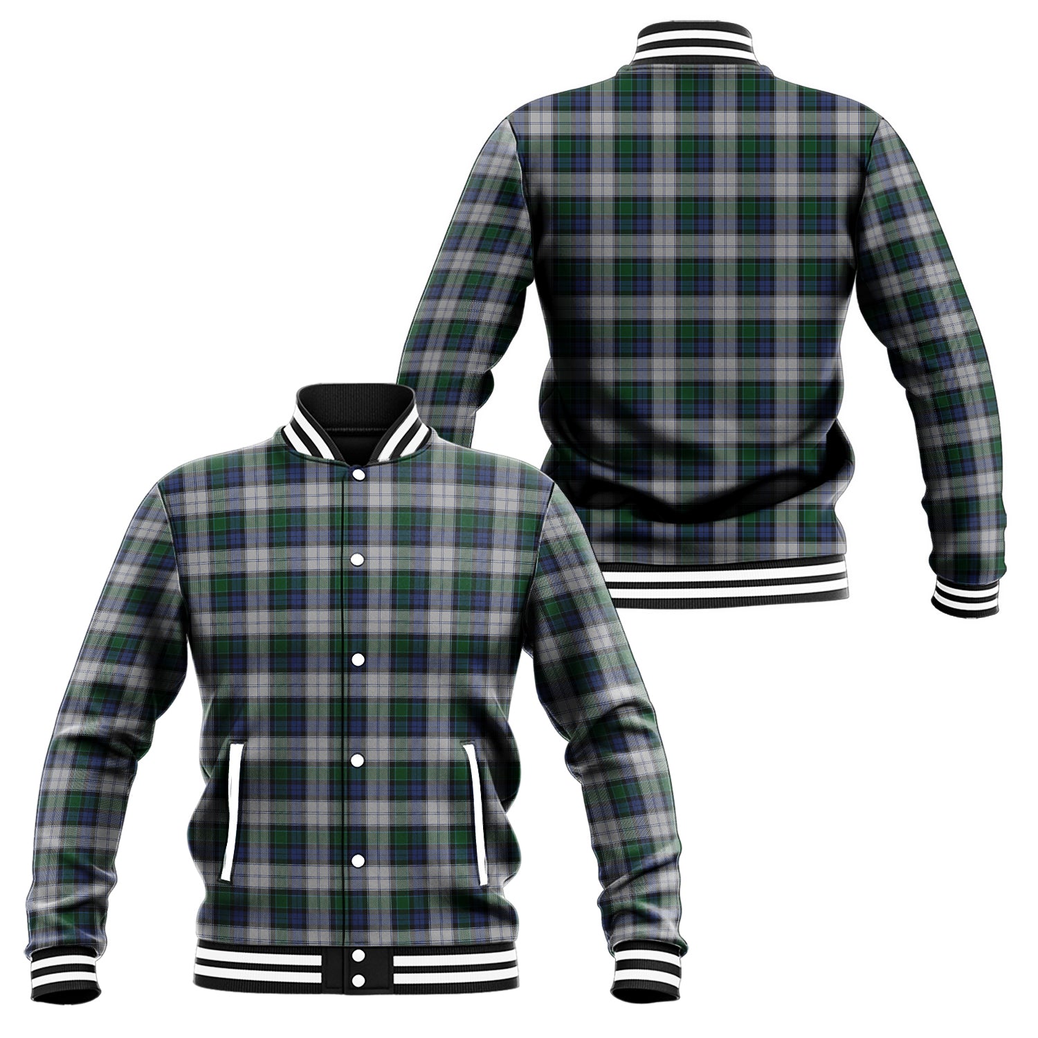 Graham Dress Tartan Baseball Jacket Unisex - Tartan Vibes Clothing